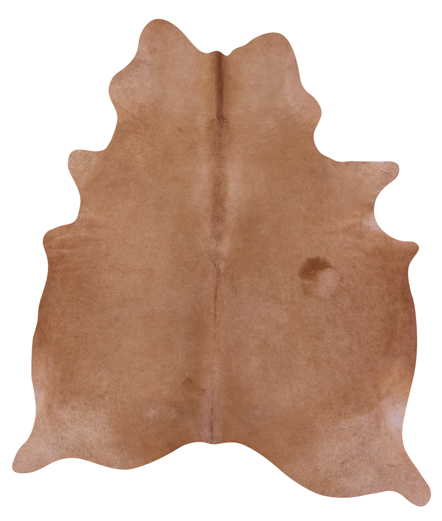 Light Brown Natural Cowhide Rug - X-Large 7' 0"H x 6' 0"W