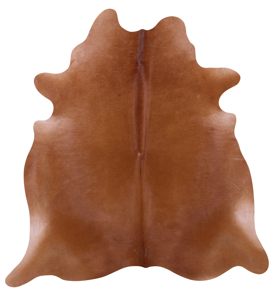 Brown Natural Cowhide Rug - Large 6' 10"H x 6' 3"W