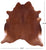 Brown Natural Cowhide Rug - Large 6' 8"H x 6' 4"W