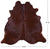 Brown Natural Cowhide Rug - Medium 6' 0"H x 6' 0"W