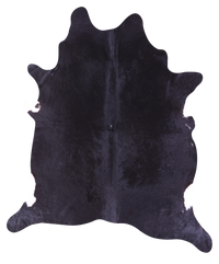 Thumbnail for Black Natural Cowhide Rug - X-Large 7' 1
