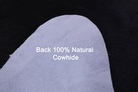Thumbnail for Black Natural Cowhide Rug - X-Large 7' 1