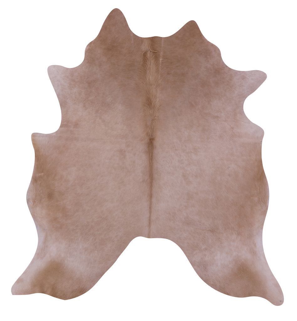 Light Brown Natural Cowhide Rug - X-Large 7' 0"H x 6' 5"W