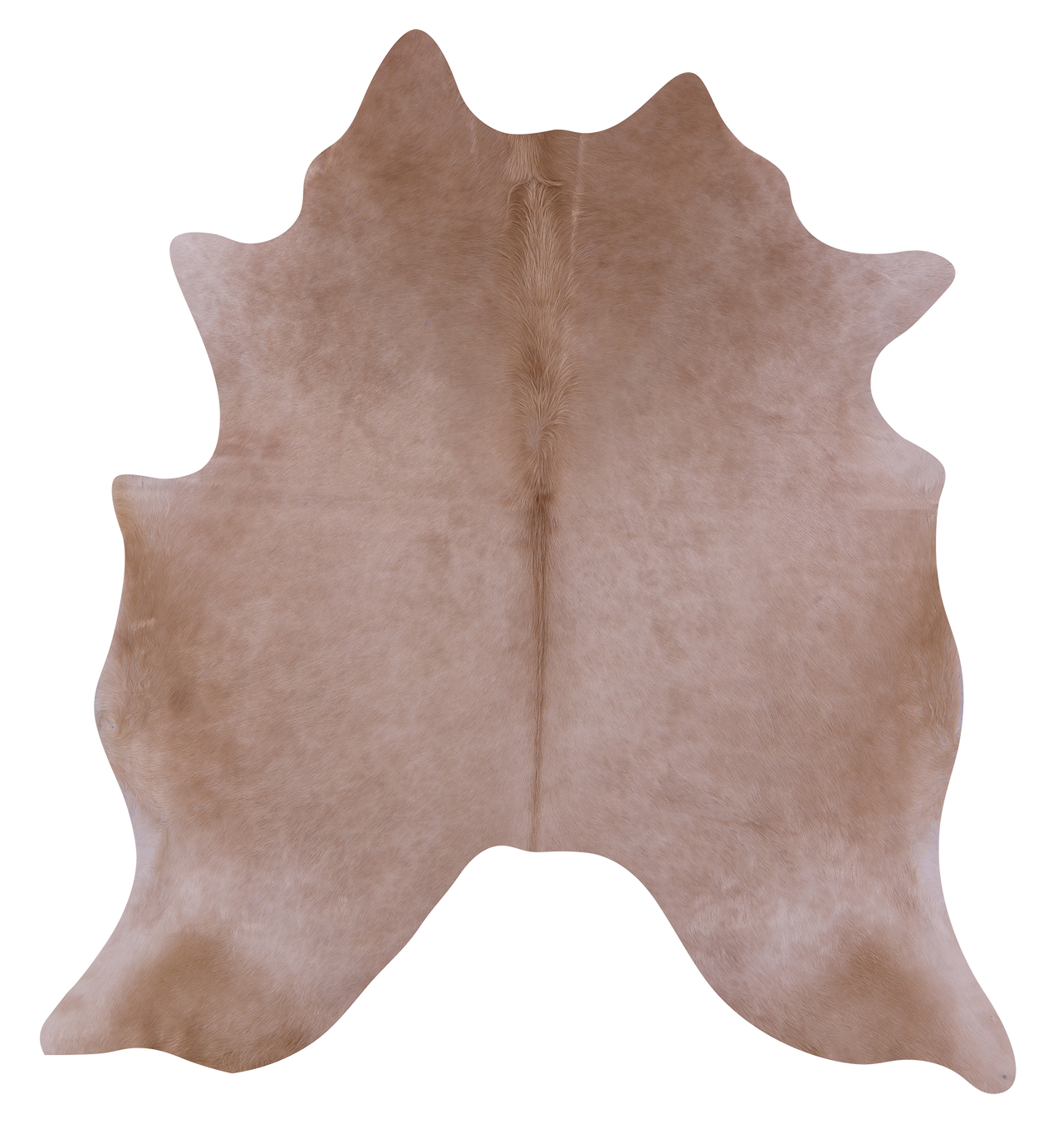 Light Brown Natural Cowhide Rug - X-Large 7' 0"H x 6' 5"W