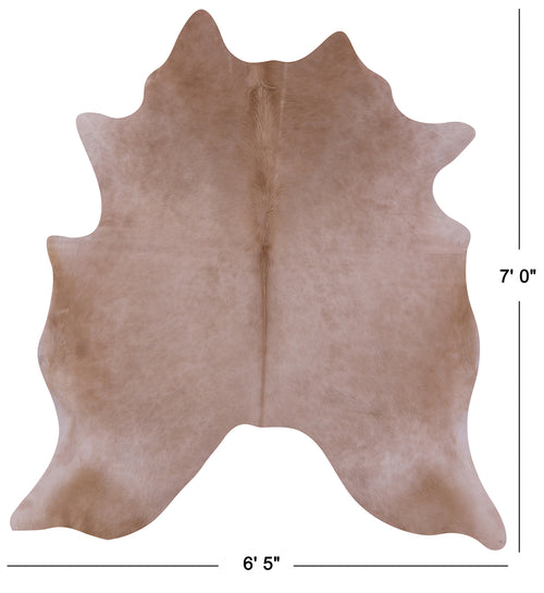 Light Brown Natural Cowhide Rug - X-Large 7' 0