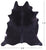 Black Natural Cowhide Rug - X-Large 7' 4"H x 6' 6"W