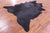 Black Natural Cowhide Rug - X-Large 7' 4"H x 6' 6"W