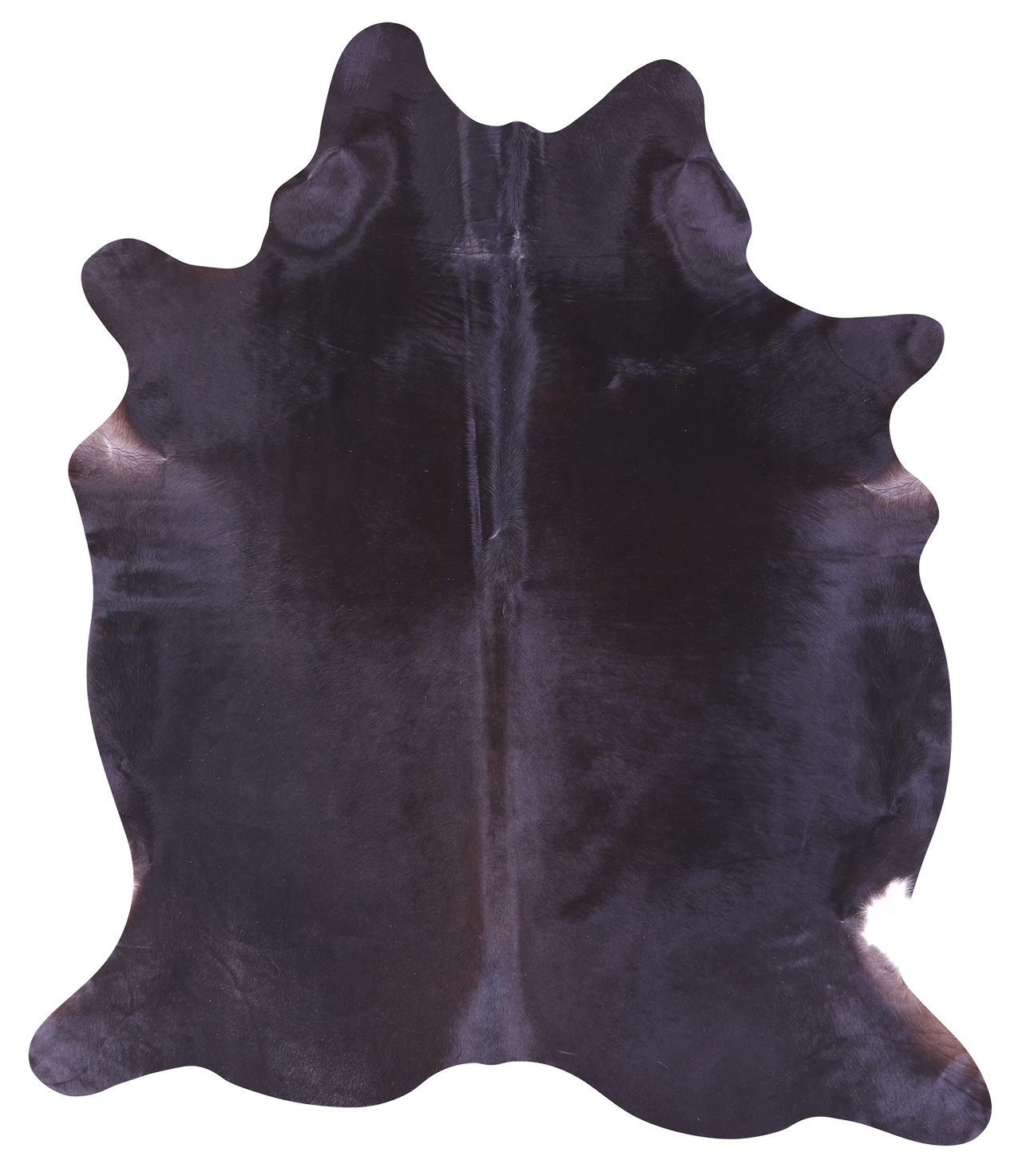 Black Natural Cowhide Rug - Large 6' 8"H x 5' 8"W