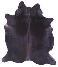 Thumbnail for Black Natural Cowhide Rug - Large 6' 8