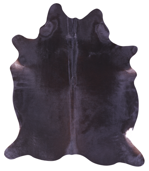 Black Natural Cowhide Rug - Large 6' 8
