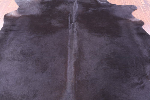 Black Natural Cowhide Rug - Large 6' 8
