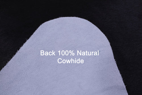 Black Natural Cowhide Rug - Large 6' 8
