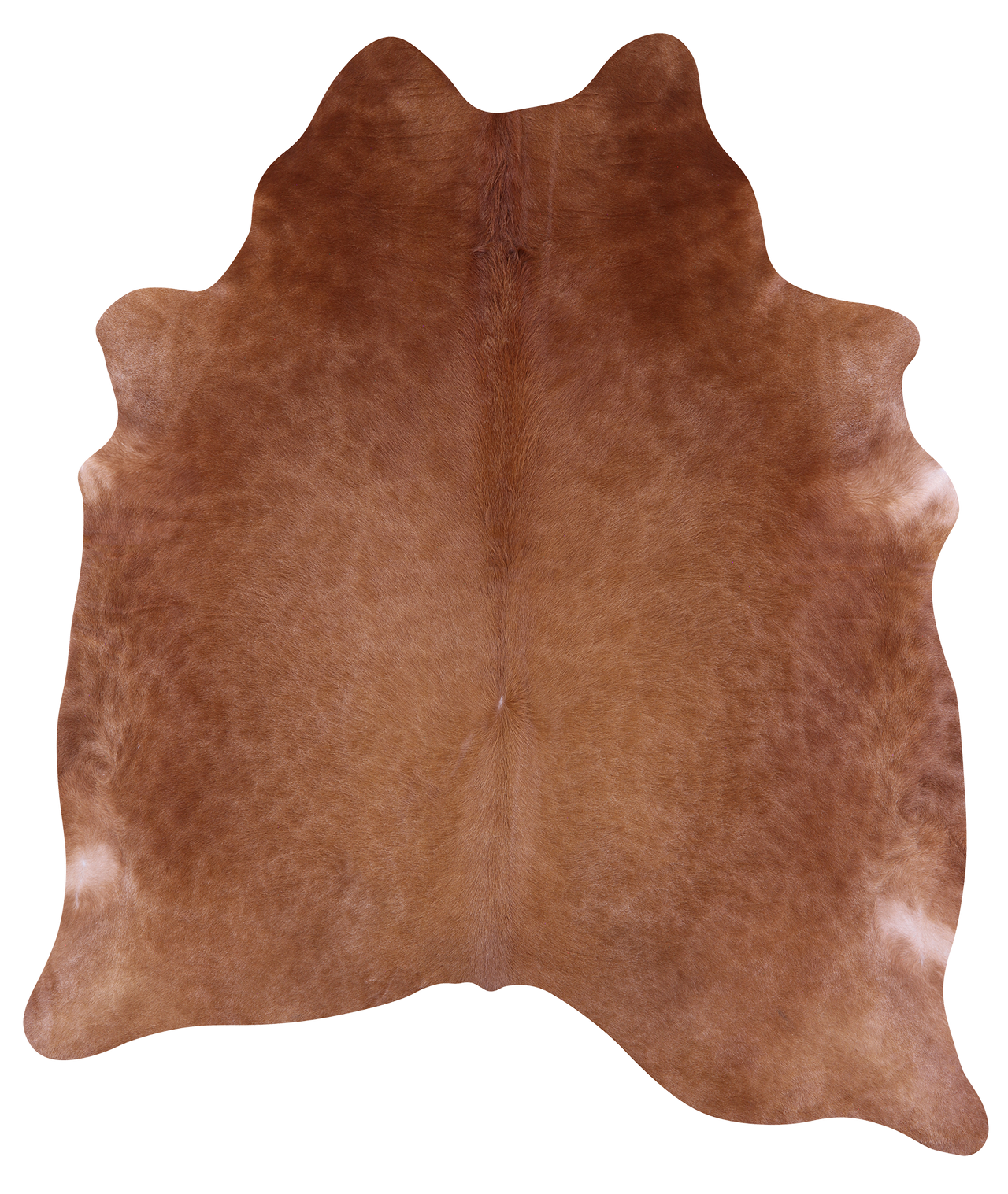 Brown Natural Cowhide Rug - Large 6' 8"H x 6' 0"W