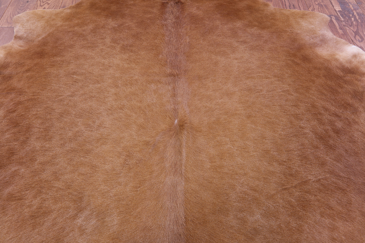 Brown Natural Cowhide Rug - Large 6' 8"H x 6' 0"W