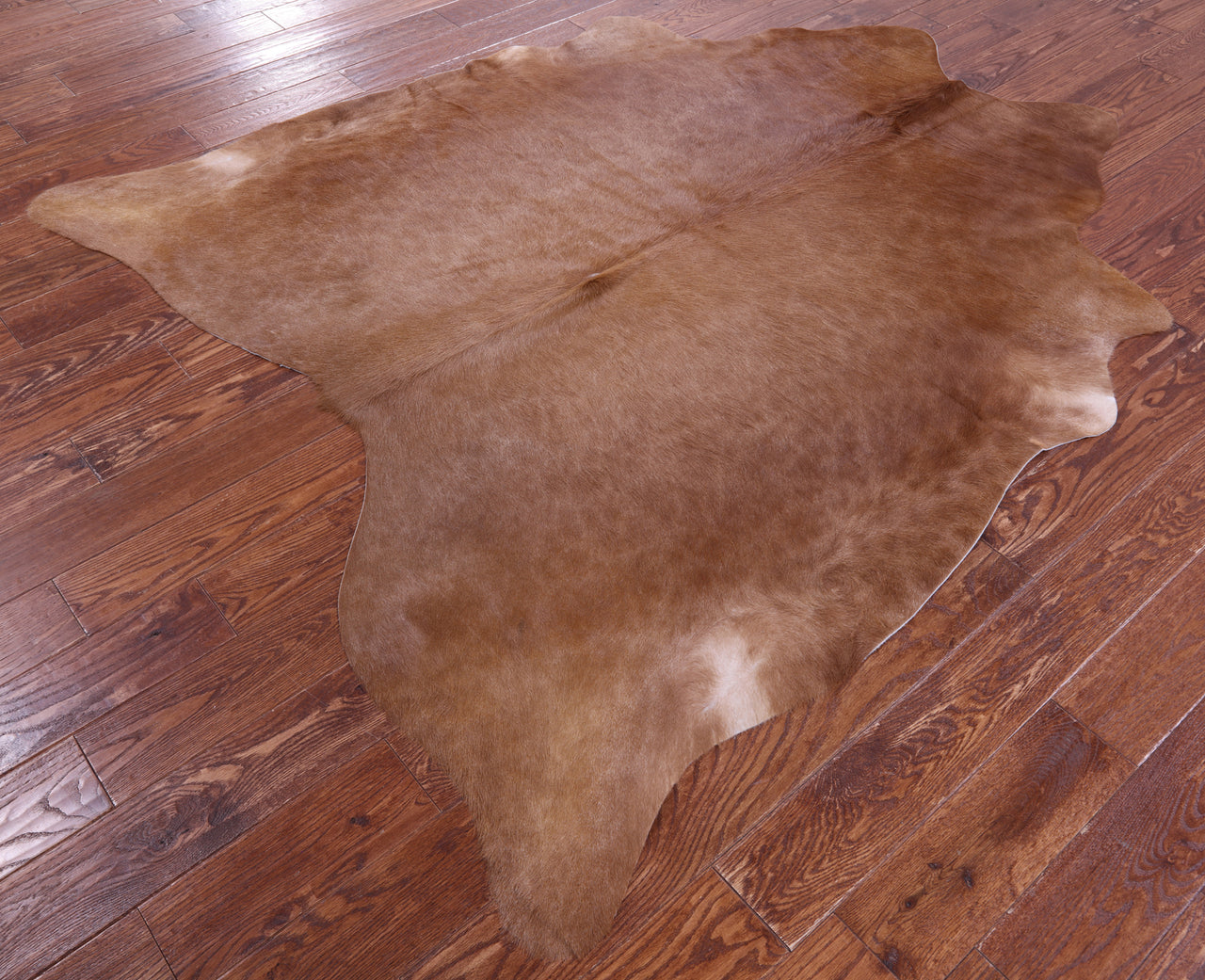 Brown Natural Cowhide Rug - Large 6' 8"H x 6' 0"W