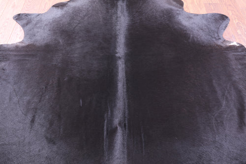 Black Natural Cowhide Rug - Large 6' 8