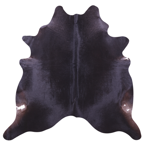 Black Natural Cowhide Rug - Large 6' 8