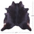 Black Natural Cowhide Rug - Large 6' 8"H x 6' 7"W