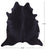 Black Natural Cowhide Rug - X-Large 7' 0"H x 6' 5"W