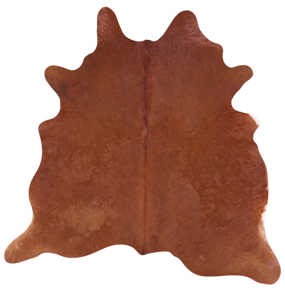 Brown Natural Cowhide Rug - Medium 6' 1"H x 6' 2"W