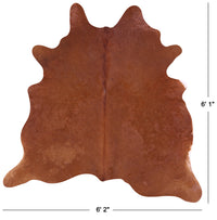 Thumbnail for Brown Natural Cowhide Rug - Medium 6' 1