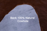 Thumbnail for Brown Natural Cowhide Rug - Medium 6' 1