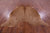 Brown Natural Cowhide Rug - Large 6' 8"H x 6' 8"W