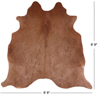 Thumbnail for Brown Natural Cowhide Rug - Large 6' 8