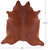 Brown Natural Cowhide Rug - Large 6' 10"H x 6' 6"W