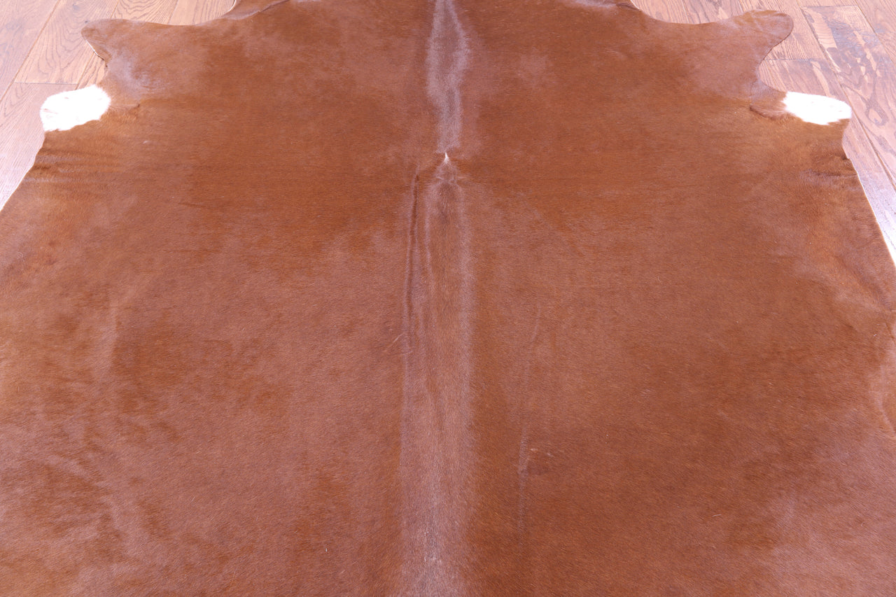 Brown Natural Cowhide Rug - Large 6' 10"H x 6' 6"W