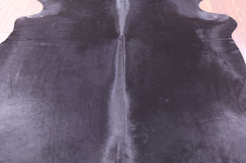 Black Natural Cowhide Rug - Large 6' 10