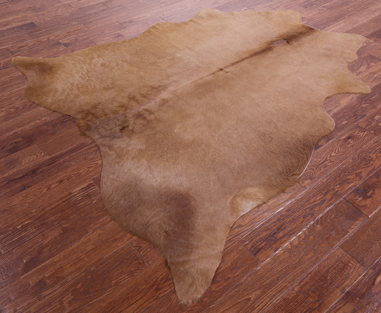 Brown Natural Cowhide Rug - X-Large 7' 0"H x 6' 5"W