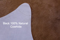 Thumbnail for Brown Natural Cowhide Rug - X-Large 7' 0