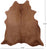 Brown Natural Cowhide Rug - X-Large 7' 0"H x 6' 5"W
