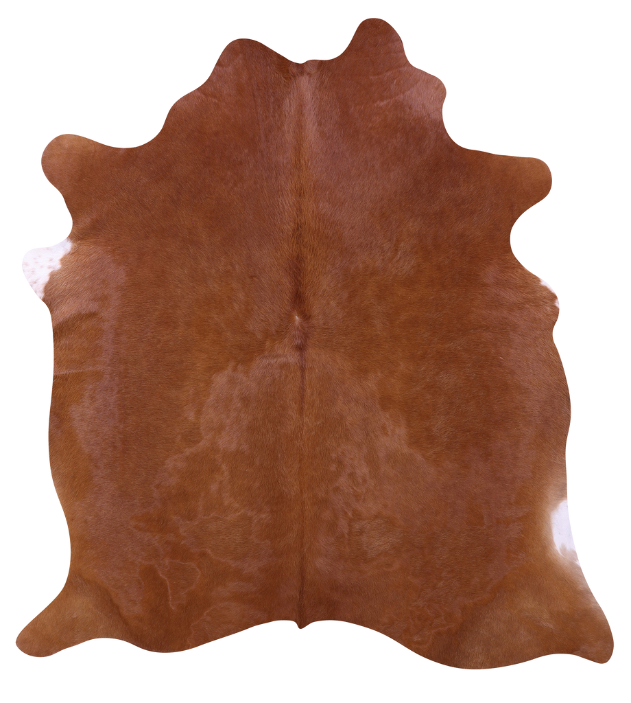 Brown Natural Cowhide Rug - Large 6' 10"H x 6' 1"W