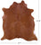 Brown Natural Cowhide Rug - Large 6' 10"H x 6' 1"W