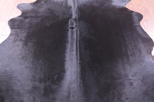 Black Natural Cowhide Rug - Large 6' 6