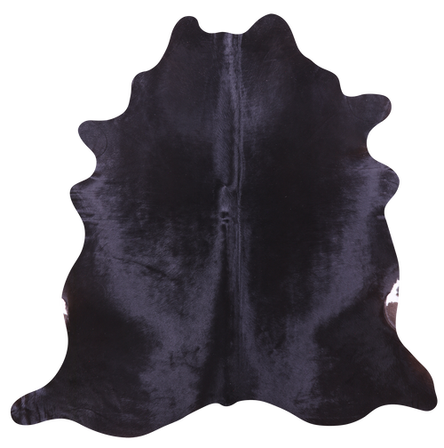 Black Natural Cowhide Rug - Large 6' 6