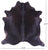 Black Natural Cowhide Rug - Large 6' 7"H x 6' 5"W