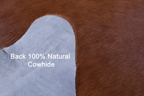 Brown Natural Cowhide Rug - Large 6' 9