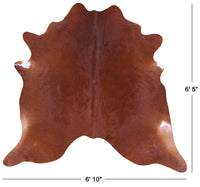 Thumbnail for Brown Natural Cowhide Rug - Large 6' 5