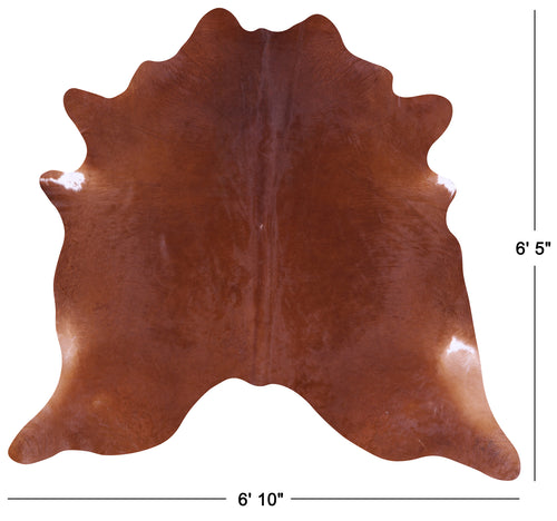 Brown Natural Cowhide Rug - Large 6' 5