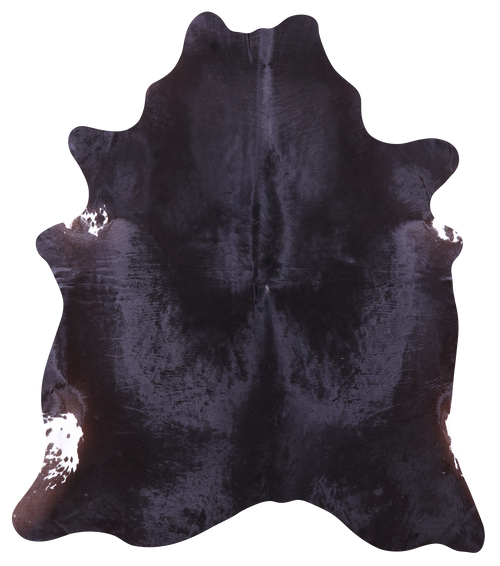 Black Natural Cowhide Rug - Large 6' 7