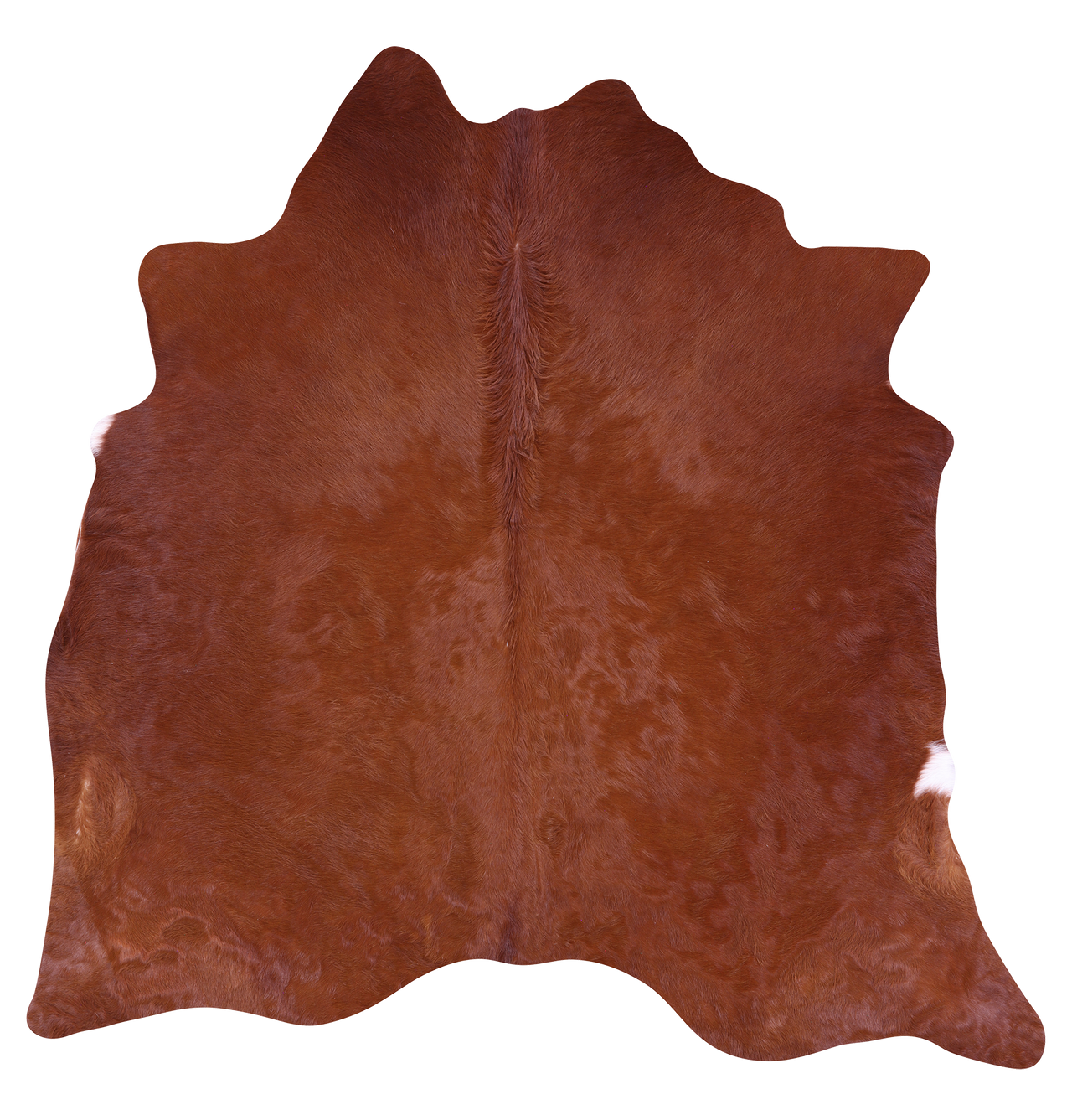 Brown Natural Cowhide Rug - Large 6' 6"H x 6' 5"W