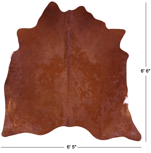 Brown Natural Cowhide Rug - Large 6' 6