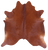 Brown Natural Cowhide Rug - Large 6' 8"H x 6' 5"W