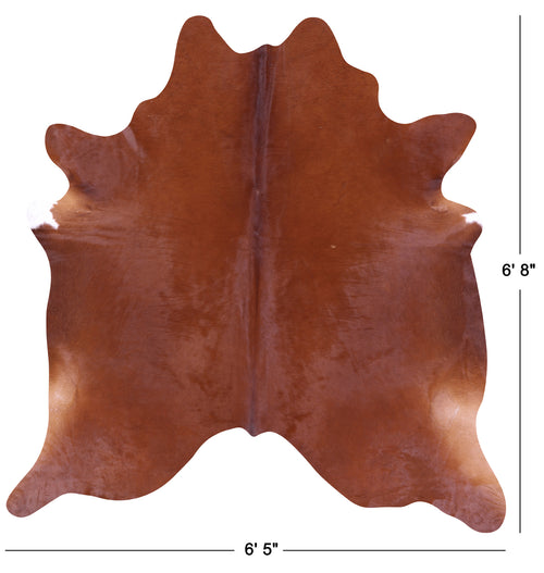 Brown Natural Cowhide Rug - Large 6' 8