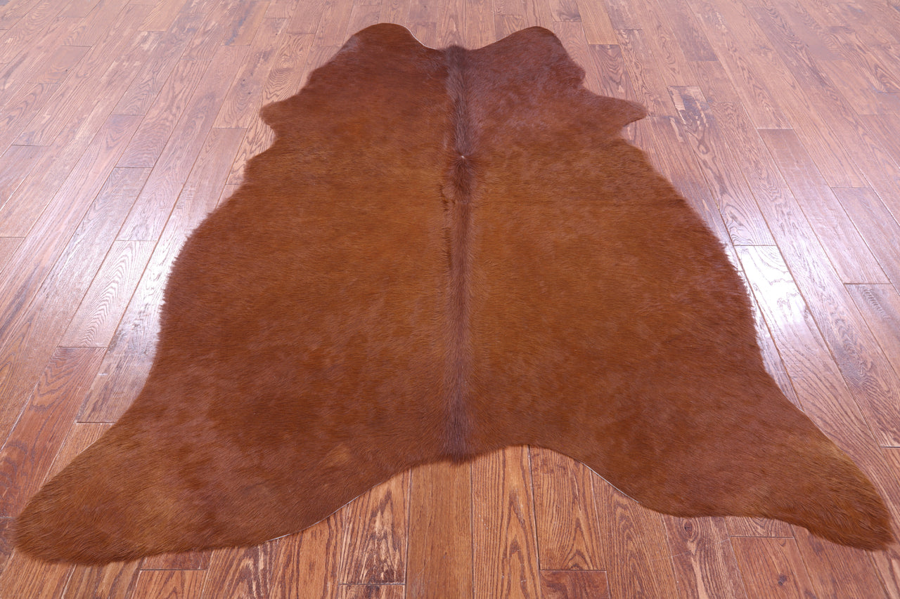 Brown Natural Cowhide Rug - X-Large 7' 6"H x 5' 8"W