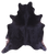 Black Natural Cowhide Rug - Large 6' 9"H x 5' 9"W