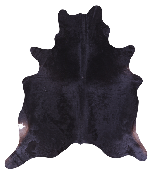 Black Natural Cowhide Rug - Large 6' 9